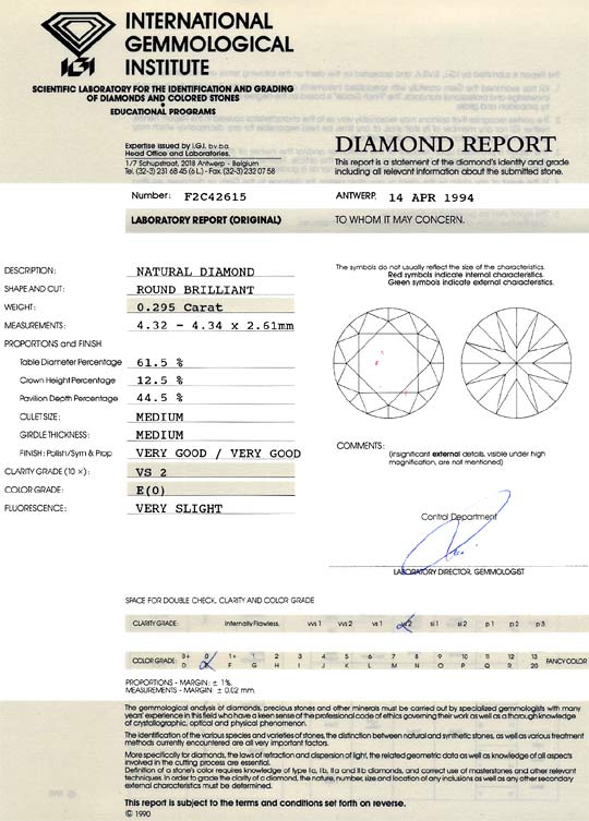 Foto 9 - Diamant 0,295ct Brillant IGI River Hochfeines Weiss VS2, D6539
