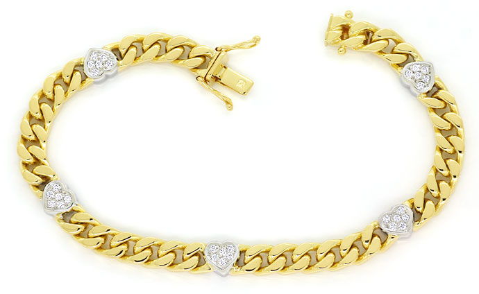 Foto 1 - Diamanten Herz Armband mit 0,40ct Brillanten 750er Gold, S9720