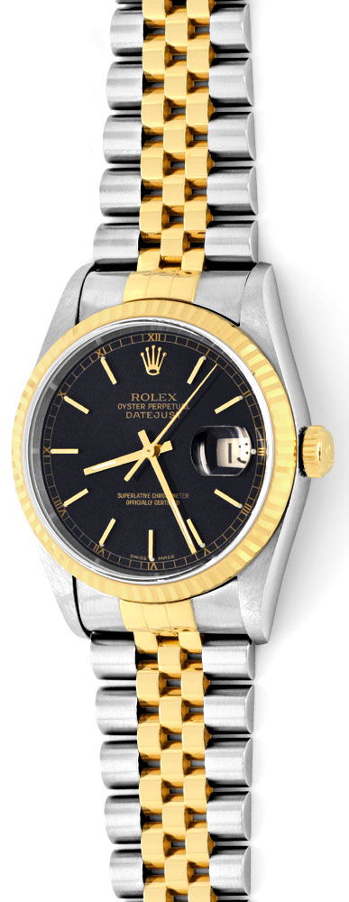 Foto 2 - Ungetragene Rolex Datejust Herren Uhr Stahl-Gold Topuhr, U1329